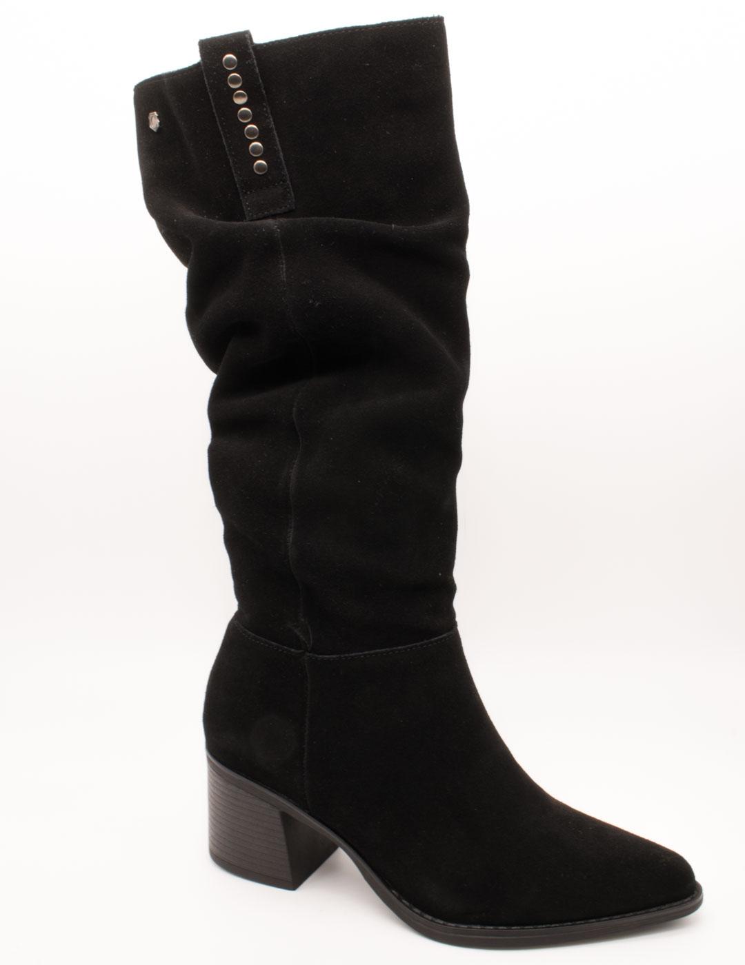 Bota Carmela 164258-01 Serraje Negro de Mujer