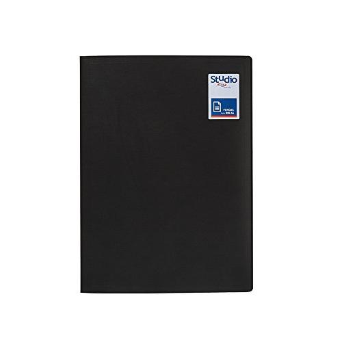 Pardo Studio Style - Carpeta 30 fundas tapas polipropileno, color negro