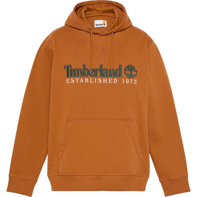 Sudadera Marrón Timberland 1973 Embroidered Logo Loopba Mid Brown Con Capucha