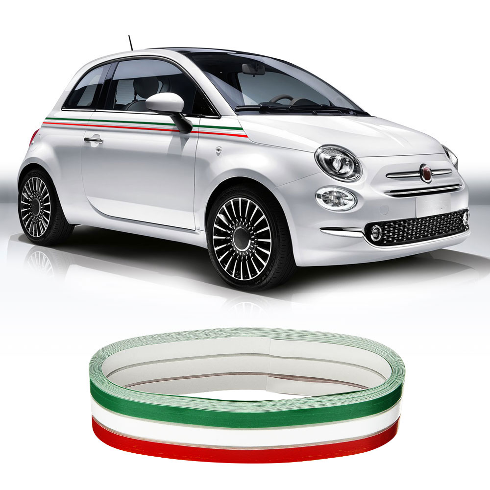 Stripes Sticker Stripes for Italian Tricolor Car 8 cm x 5 Mt