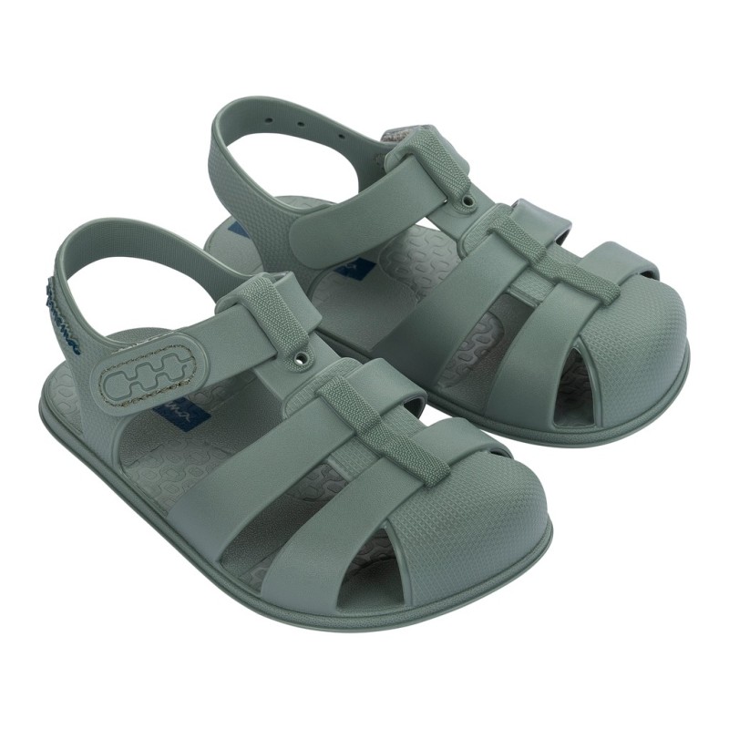 Cangrejeras y chanclas niño IPANEMA IP83809BP426 CANGREJERA BAREFOOT VELCRO GREEN 38402 26V