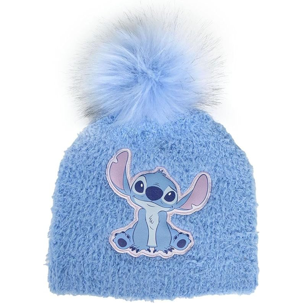 Disney Stitch Cerdá Gorro con Pompón Azul Niño 79892