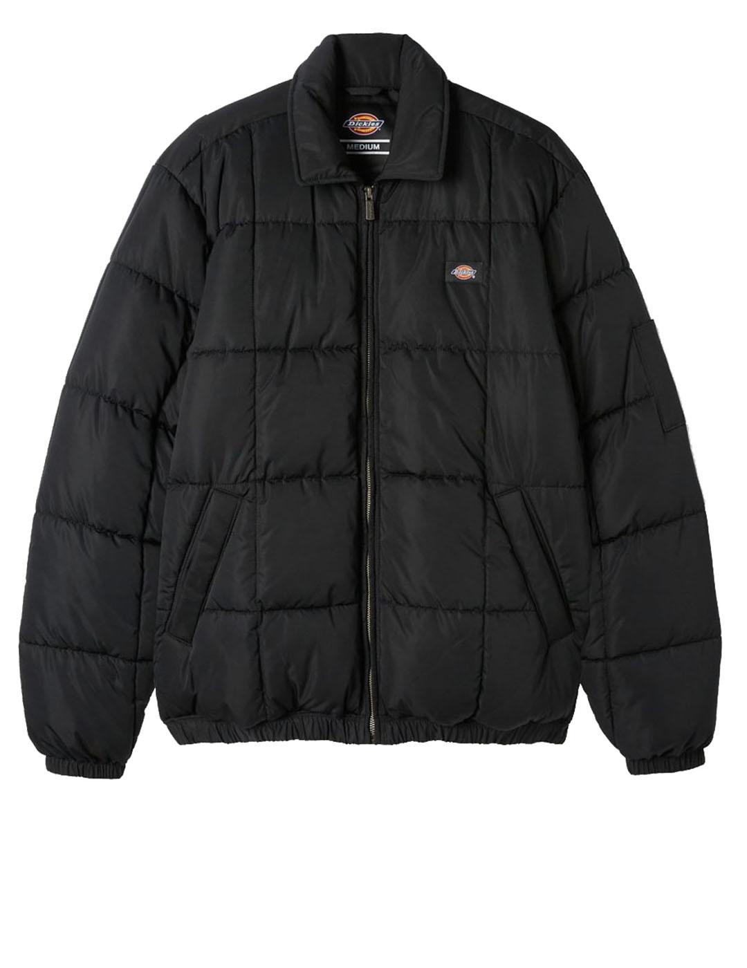 Dickies Cazadora Hombre Eidenhower Negra Poliéster Cremallera