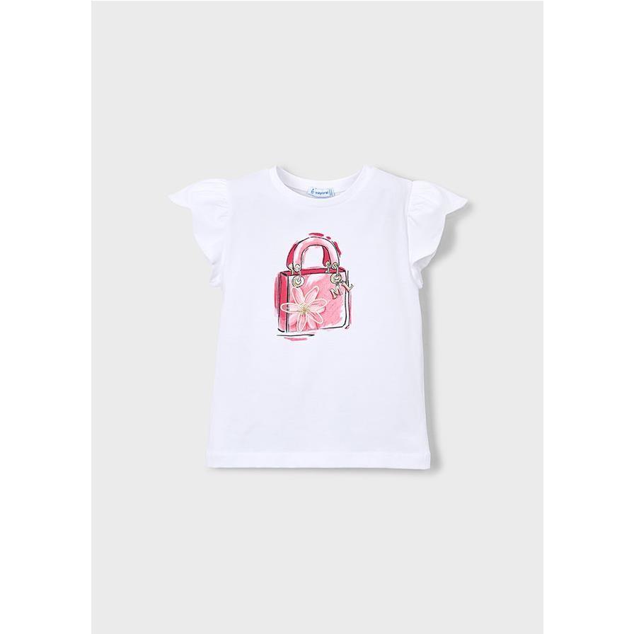 Mayoral - Camiseta de manga corta para niña diseño básico y cómodo ideal para uso diario en verano