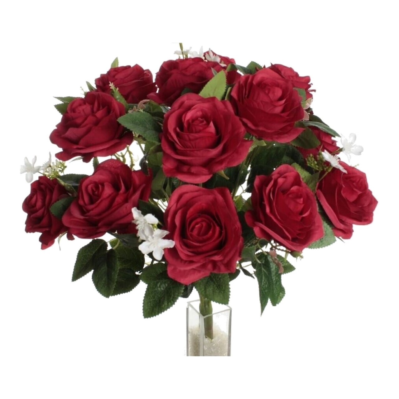 Ramo De Rosas Artificiales 15 Varas 406348-ROJ
