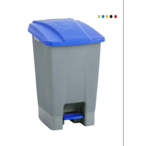 Papelera con pedal MAYA ruedas 70l. verde 4309