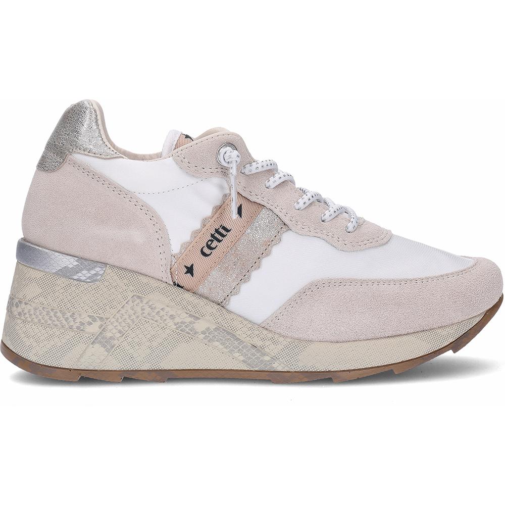Deportiva para mujer Cetti C-1149 Ante-Mesh