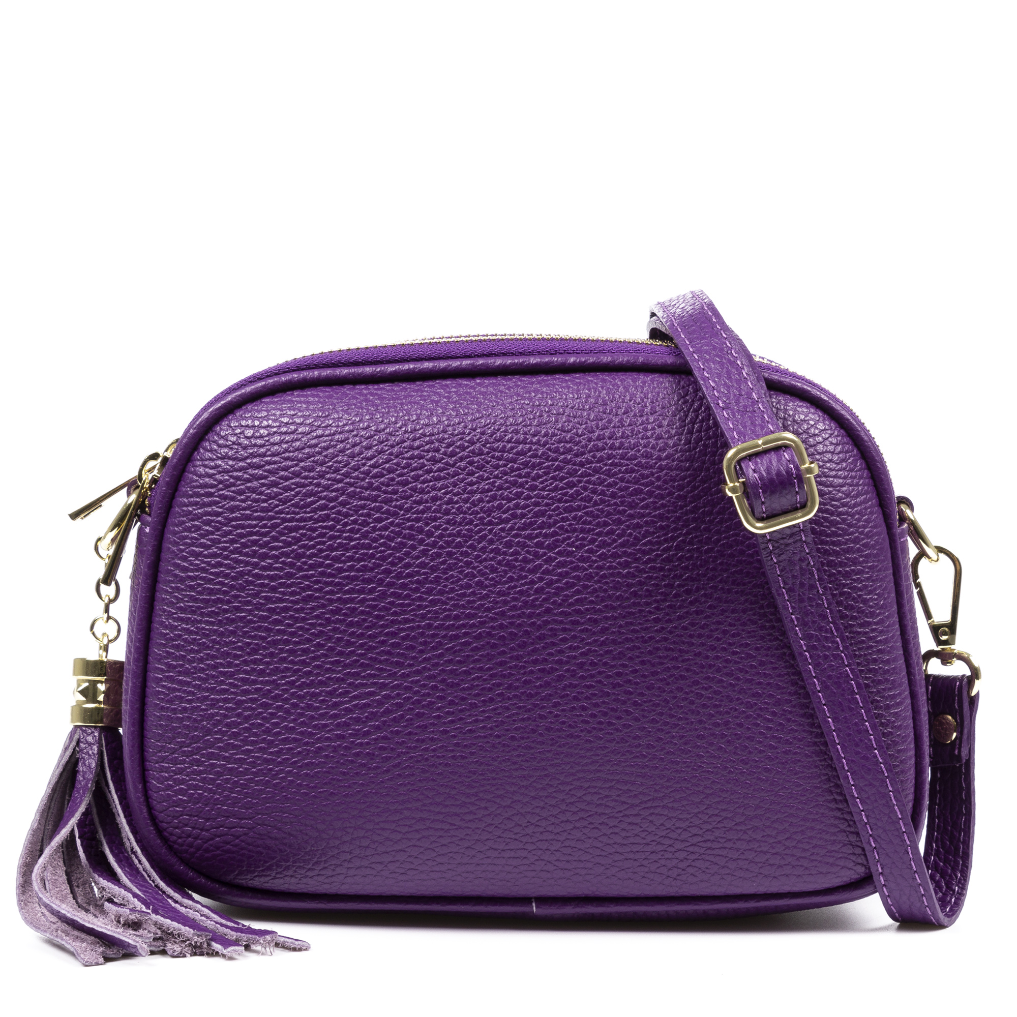 FIRENZE ARTEGIANI. Aliminusa bolso bandolera Mujer. Piel auténtica Dollaro. 22x9x16cm.