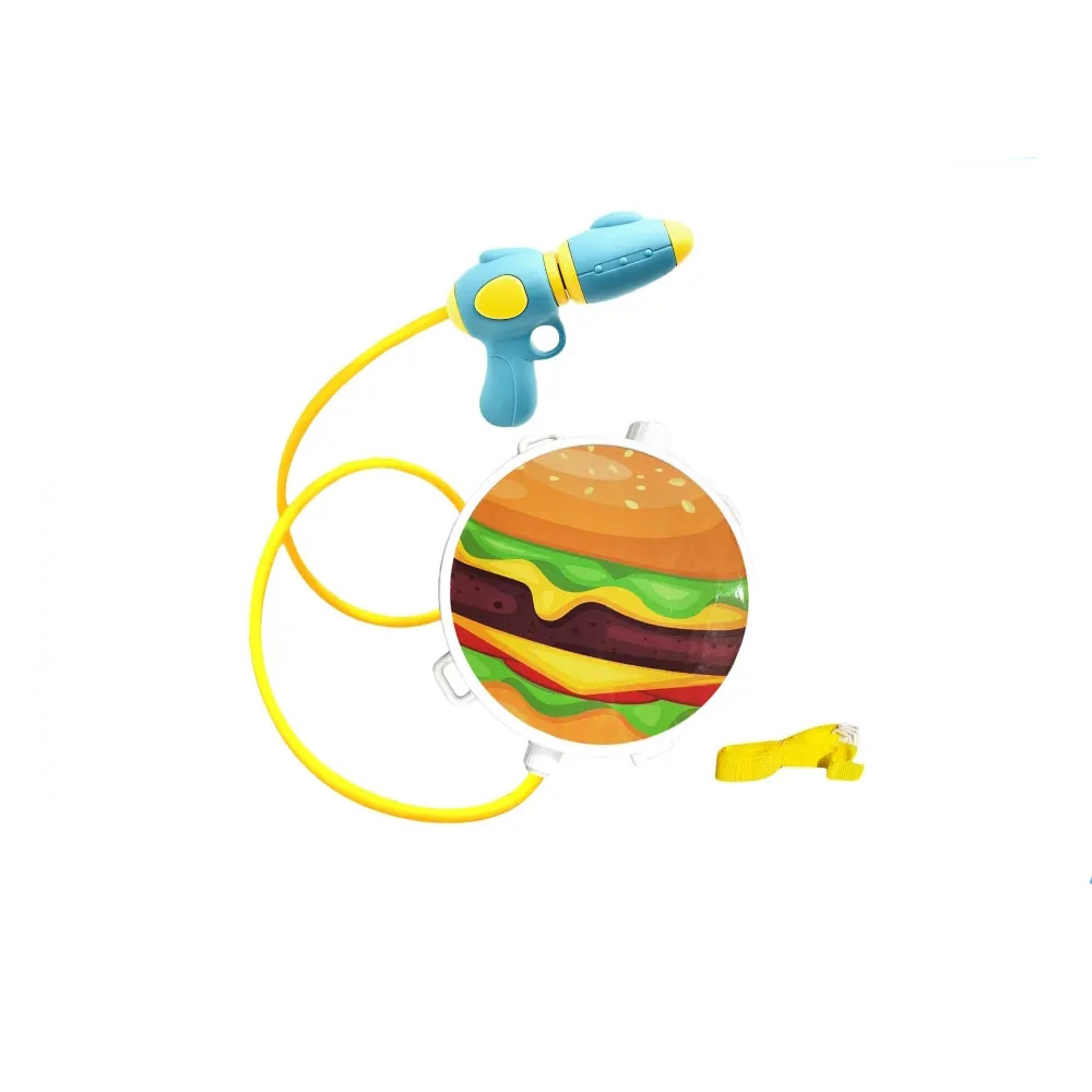PLUSHOME Pistola De Agua 15.5X8.5CM ,Con Mochila 18.5x20cm Y Tubo de 70cm,disponible en 16 Dibujos Divertidos ,Perfecto Para Jugar En Piscina / Playa / Patio
