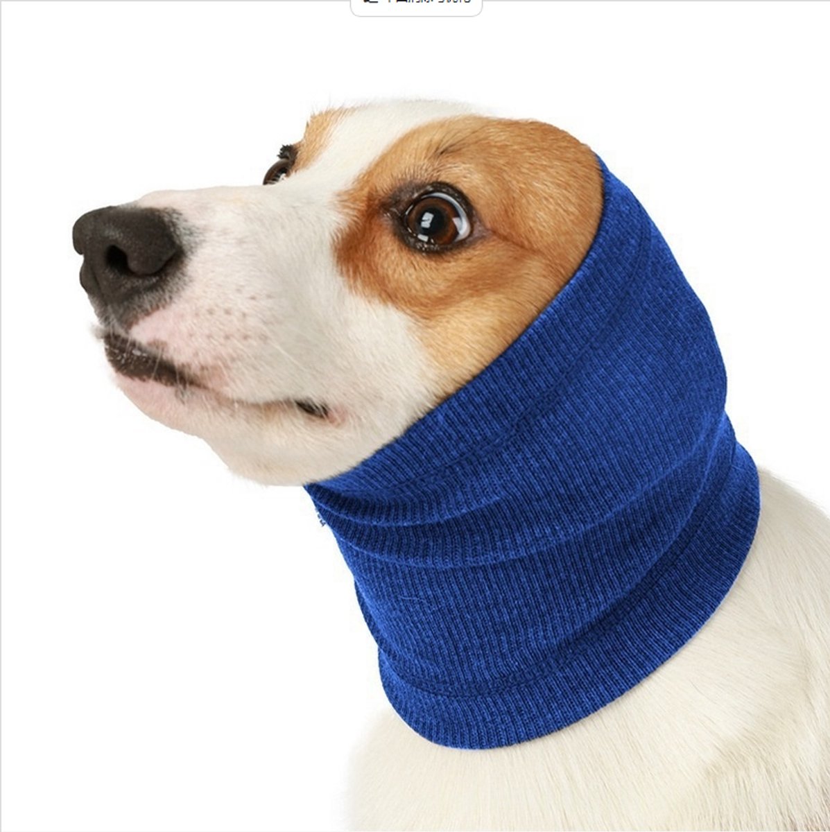 Hondenoorkappen en -halsbanden, voor warmte, geluidsisolatie en bescherming van uw huisdier in de winter (blauw M)
