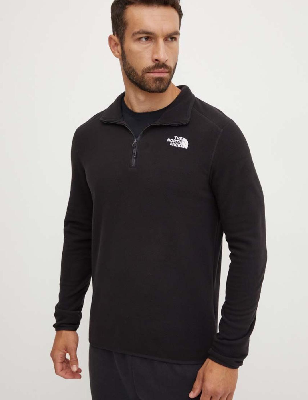 The North Face NF0A855W4H01 Polar Negro con Cremallera 1/4