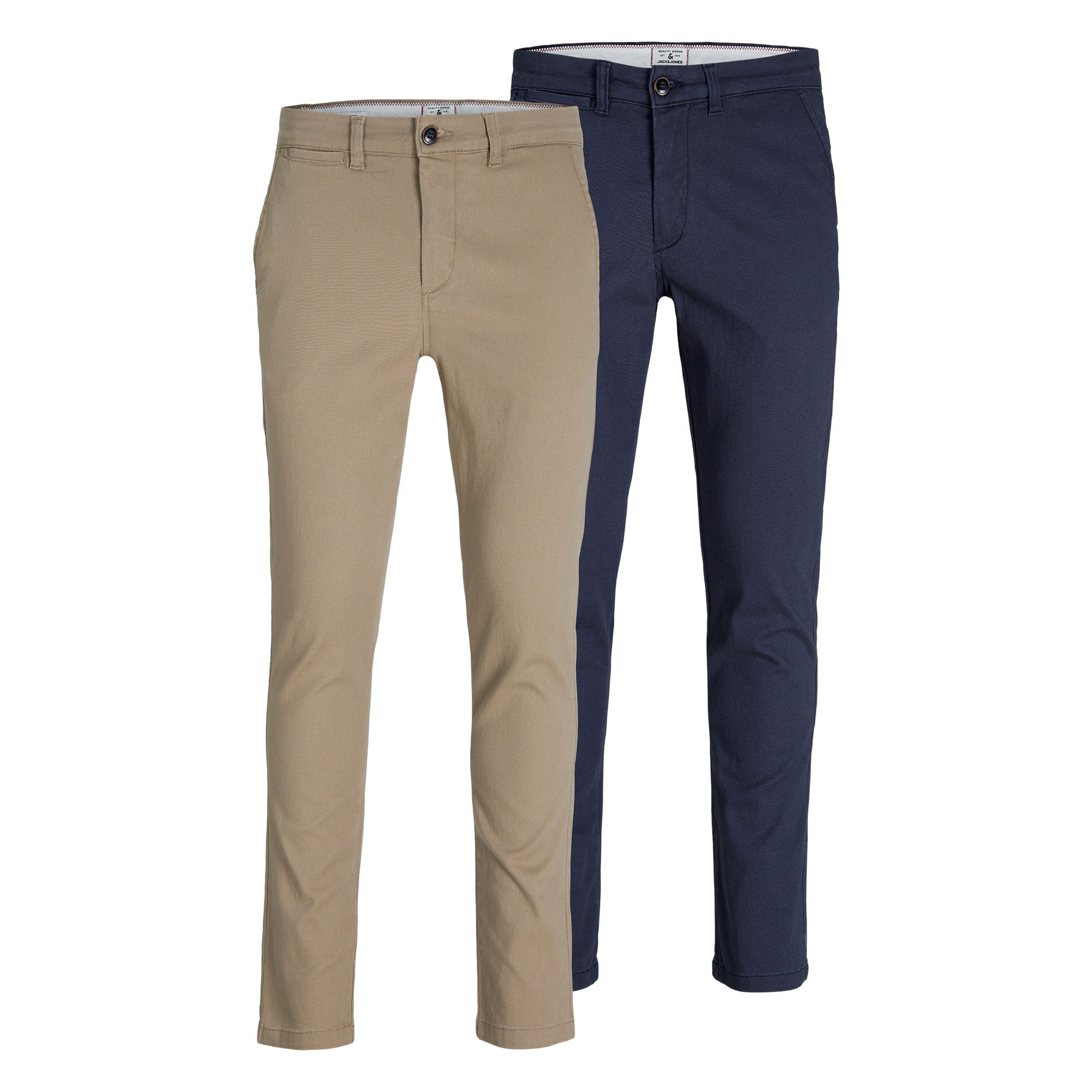JACK&JONES Pantalones chinos para hombre, pack de 2 - JPSTMARCO JJDAVE 2PK, largo 34 JPSTMARCO JJDAVE 2PK