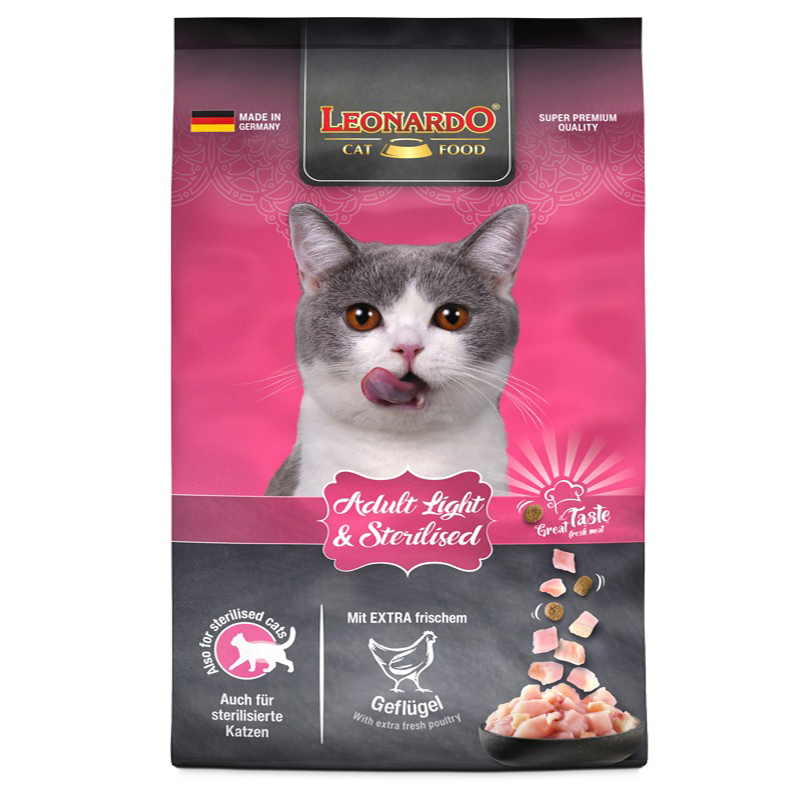 Leonardo Adult Light pienso para gatos con sobrepeso 1.8 Kg