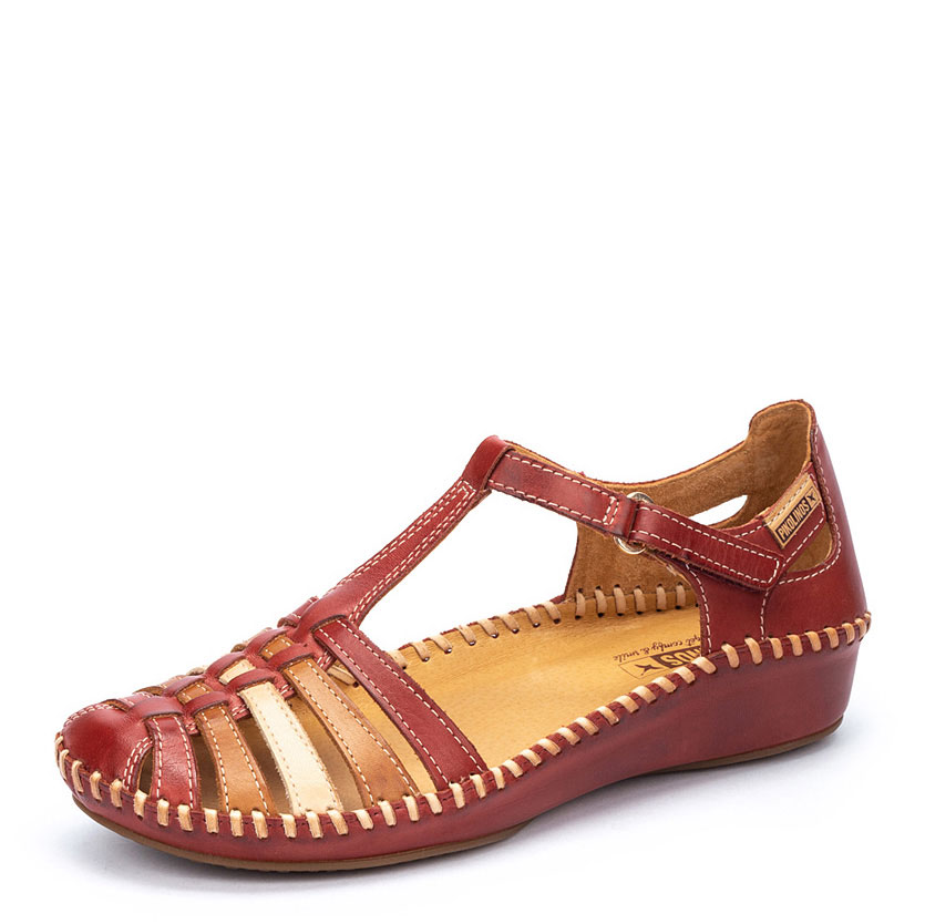 Pikolinos Sandalias P.Vallarta Rojas 655-0843C1-520 , para Mujer