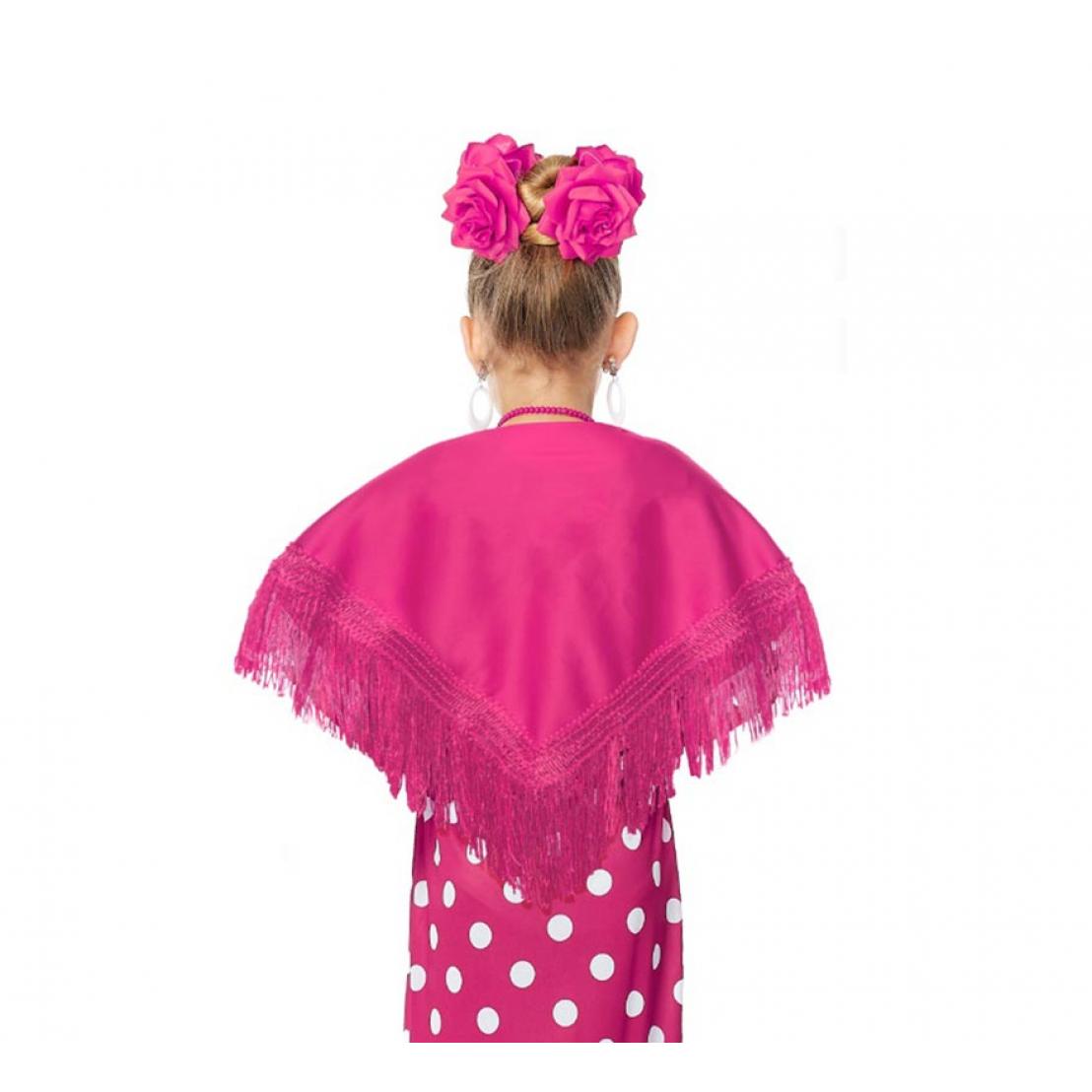 Partilandia Mantón con flecos en varios colores de 120x45 infantil