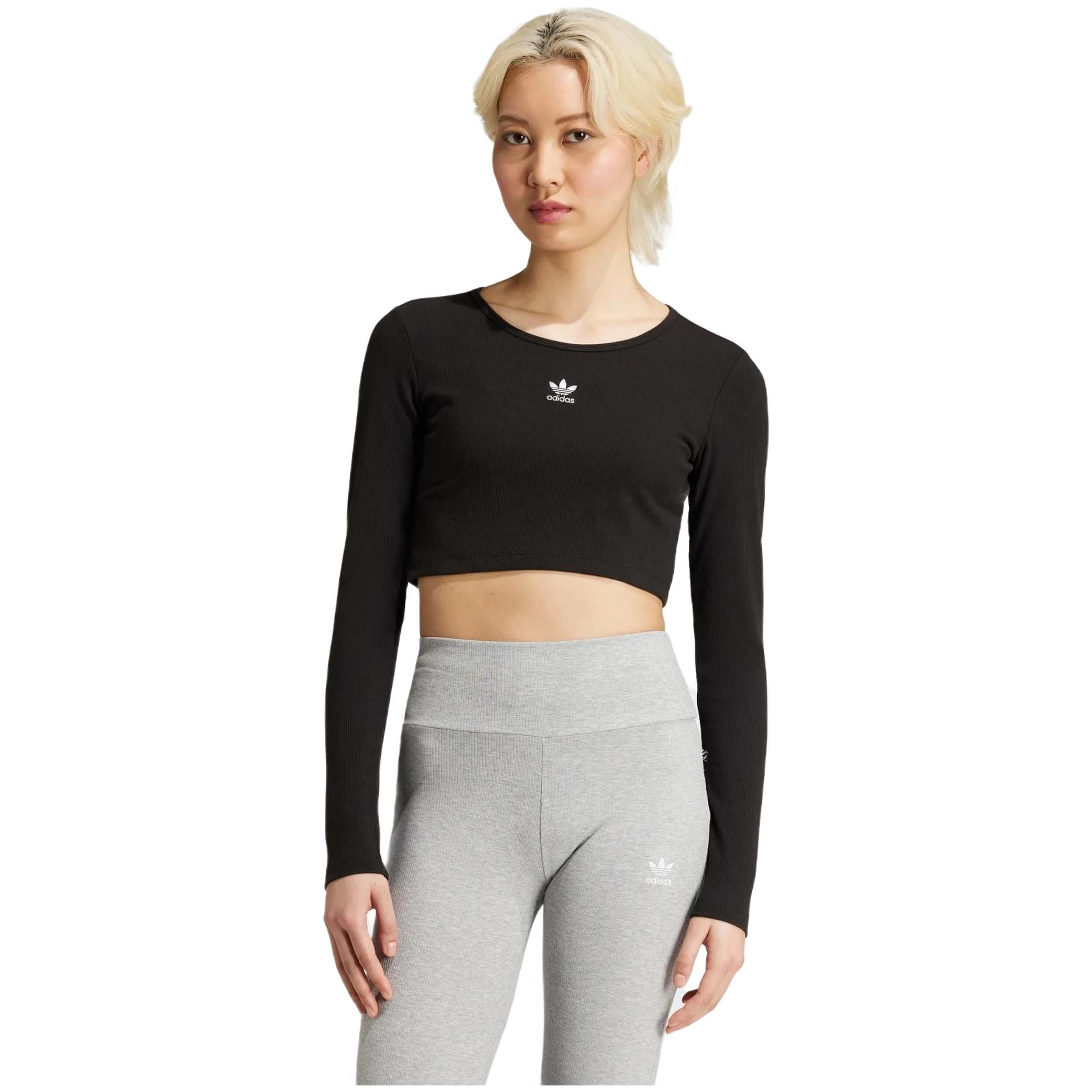 Camisetas De Manga Larga Adidas modelo IW5725 para Mujer en color Negro