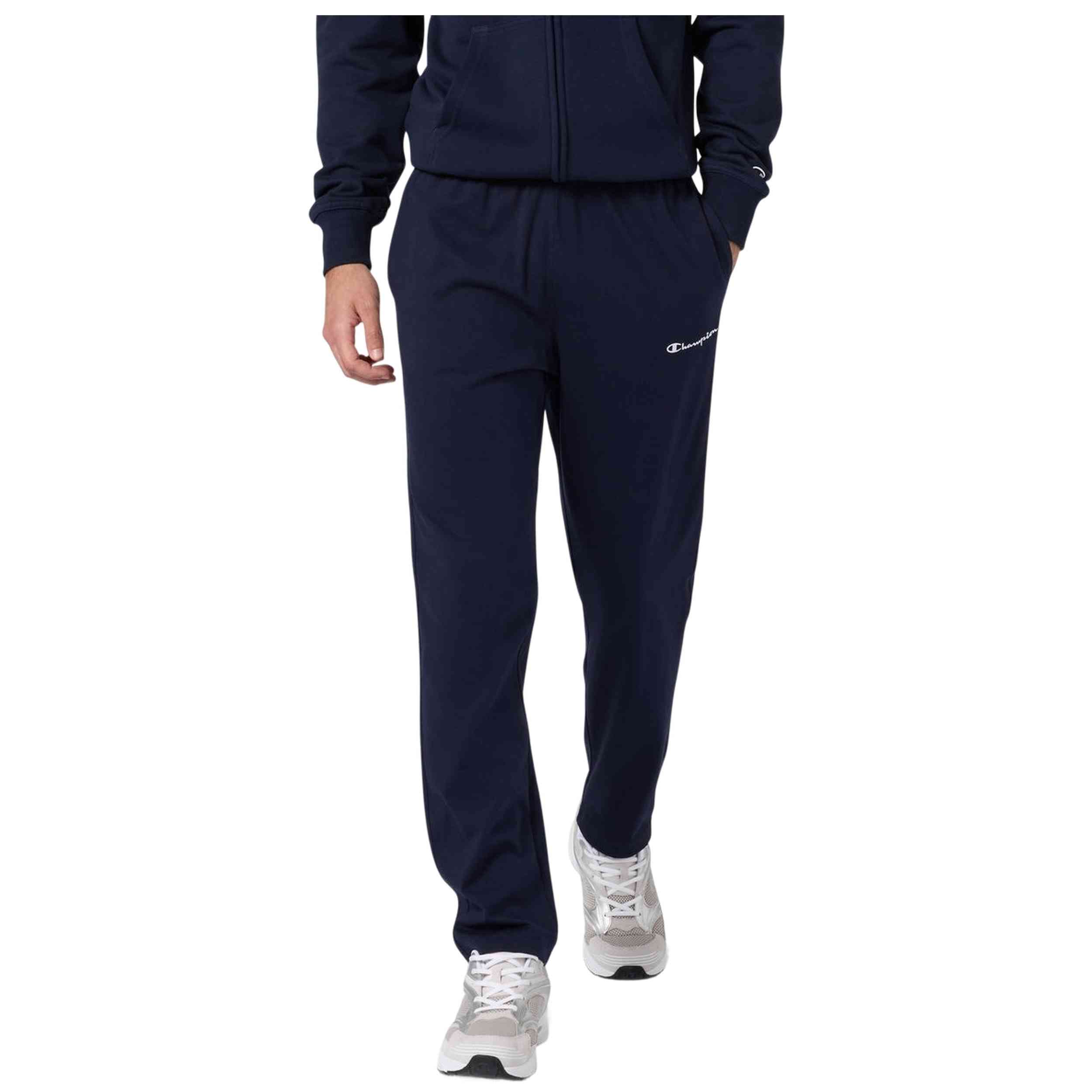 Pantalón Champion modelo Straight Hem Pants en color Marino