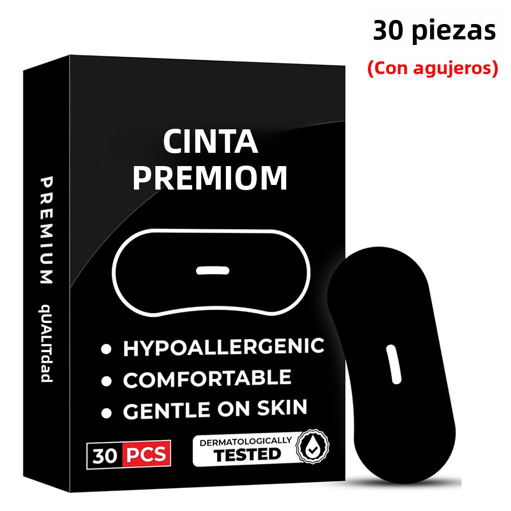CA 30/60Pcs De Cinta Para La Boca Para Dormir Mantén La Boca Cerca Previene El Ronquido Suave Strip Para Descanso En Casa Y Viajes Material De Algodón