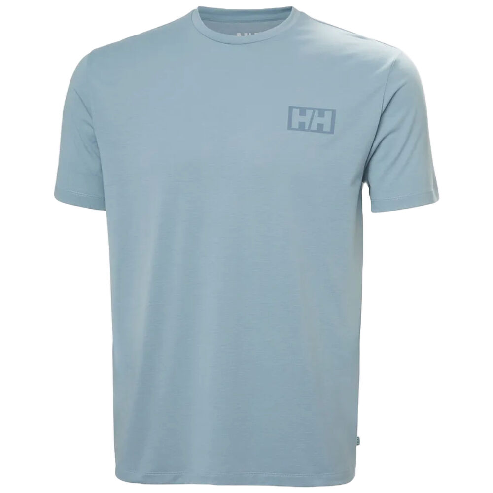 Camiseta Azul Helly Hansen Recycled Graphic T-shirt Windy con Estampado Gráfico