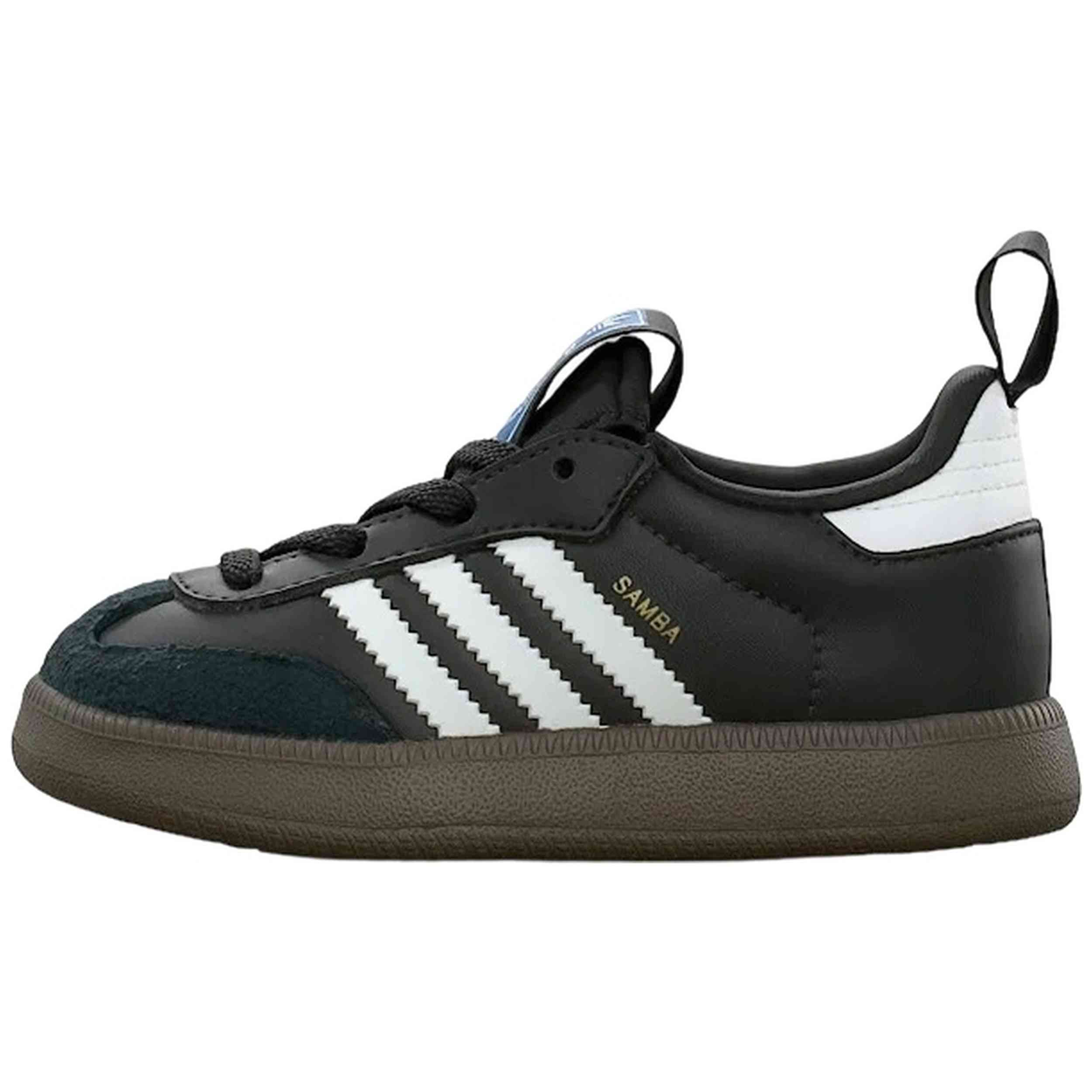 Zapatillas Adidas modelo Samba Quickon "Core Black / Cloud White / Gold Metallic" para Bebe en color Negro