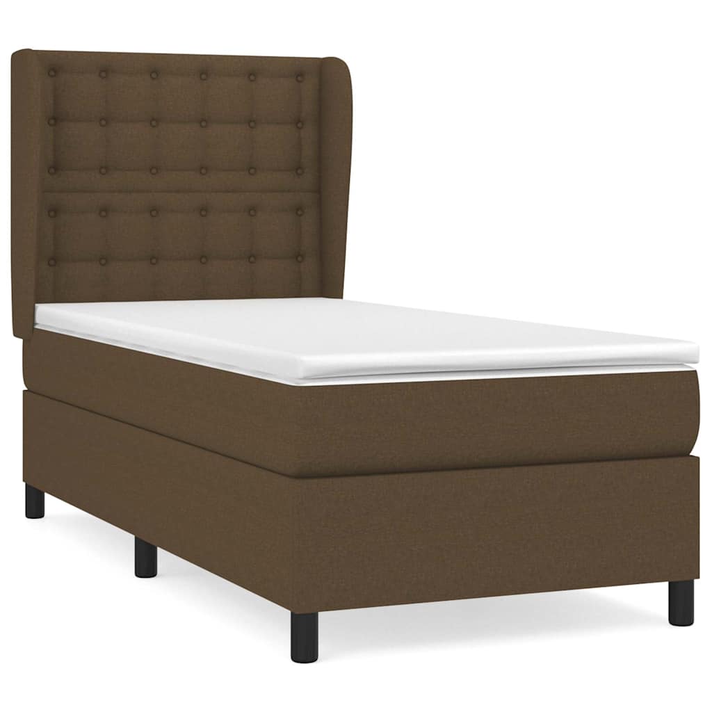 vidaXL Cama box spring con colchón tela 80x200 cm Multicolor