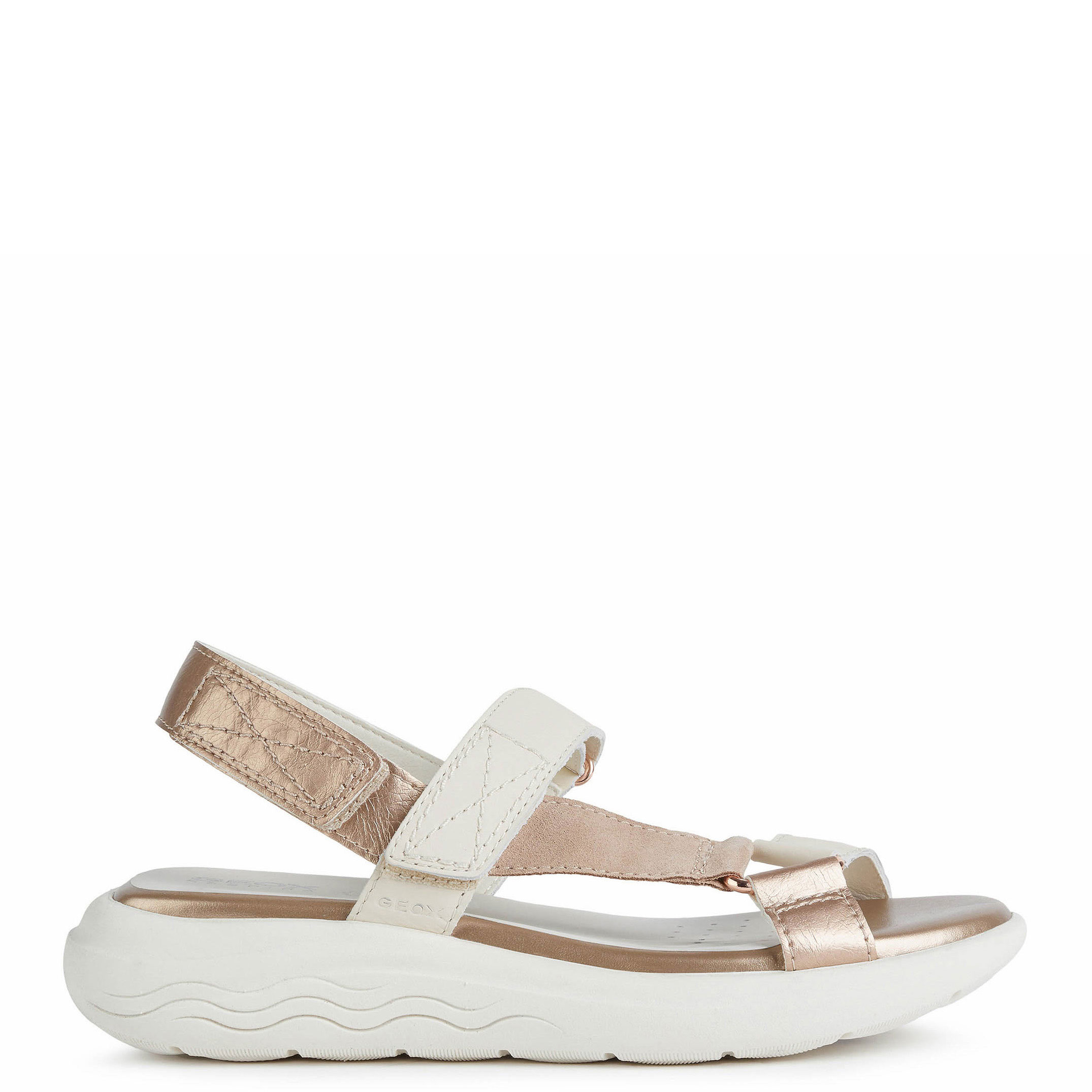 Geox Sandalias Cream/Dk Skin D25ADA_08522-C5K5Q , para Mujer