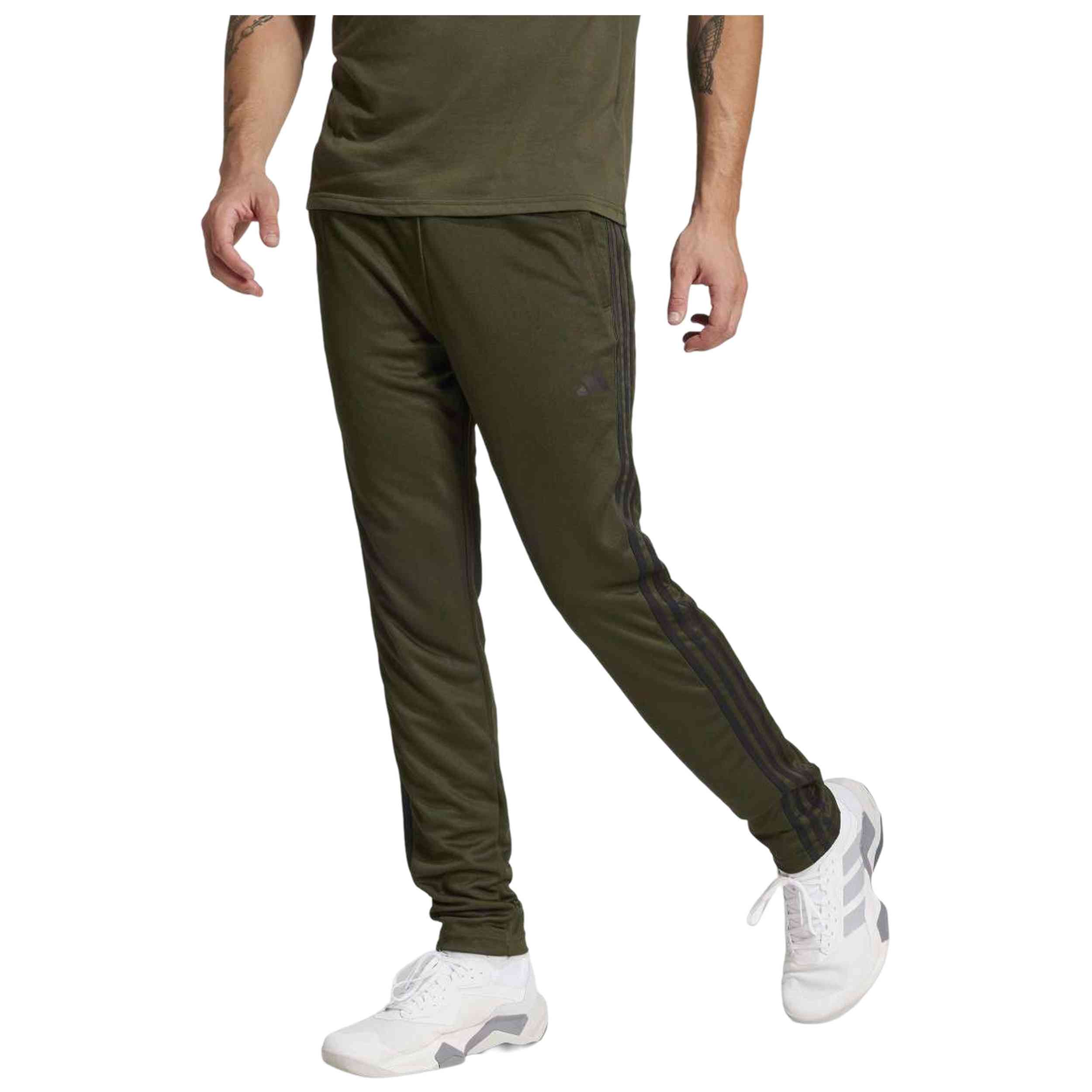 Pantalon Largo Adidas modelo Train Essentials 3 Stripes "Night Cargo / Black" para Hombre en color Verde