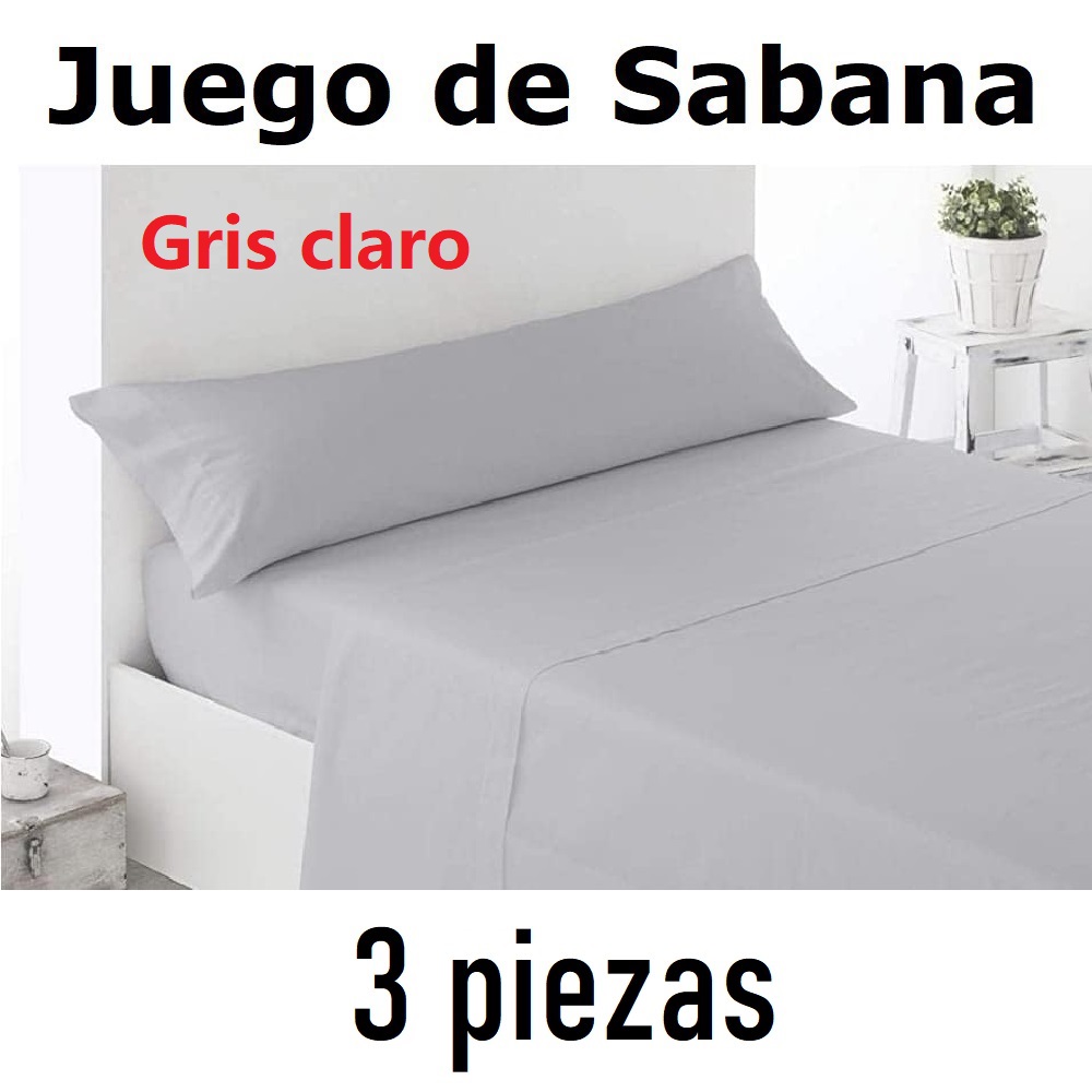 Juego de Sabana para Cama De 90/105/135/150, 3 Piezas ,Sábana Bajera, Encimera, Funda de Almohada,microfibra 100% poliester,Dosantex,fespu