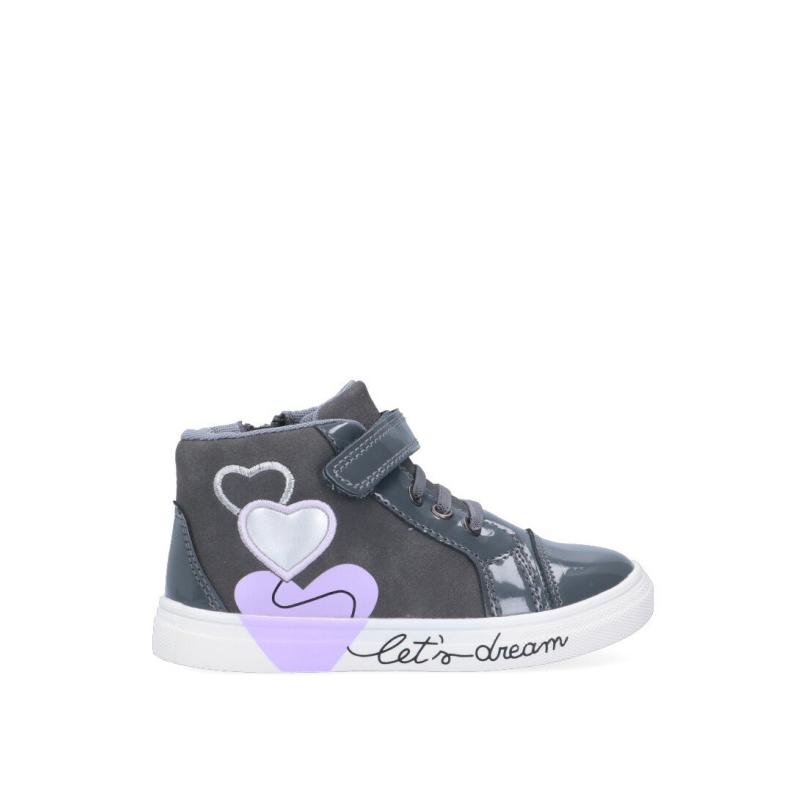 Zapatillas Casual Bubble Bobble - Niña - Suela Plana - Modelo C347 - Color Gris
