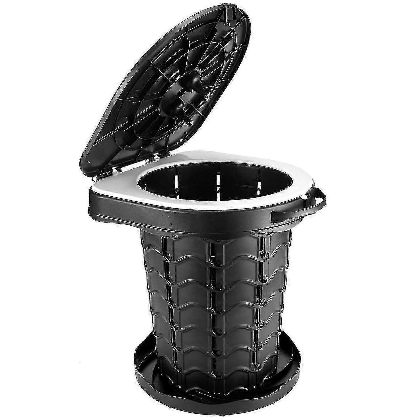 TK Retractable Portable Toilet Camping Toilet - Adjustable Height Camping Toilet Portable Potty For Camping, Car, Travel, Boat, Beach, Tent And Emergency