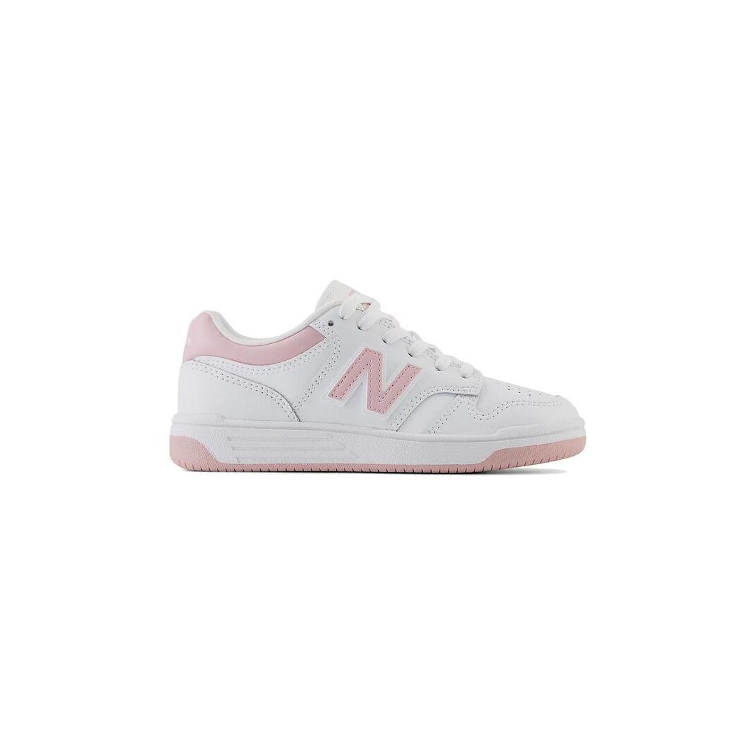 Zapatilla Niño/a New Balance 480OP Blanca Rosa