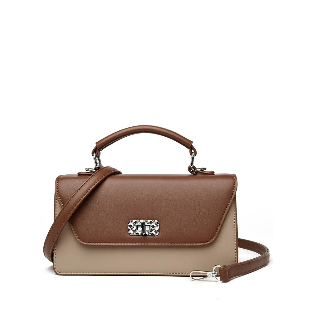 Bolso bandolera para mujer con asa superior, bolso bandolera compacto, bolso con correa para el hombro, adecuado para ocasiones laborales