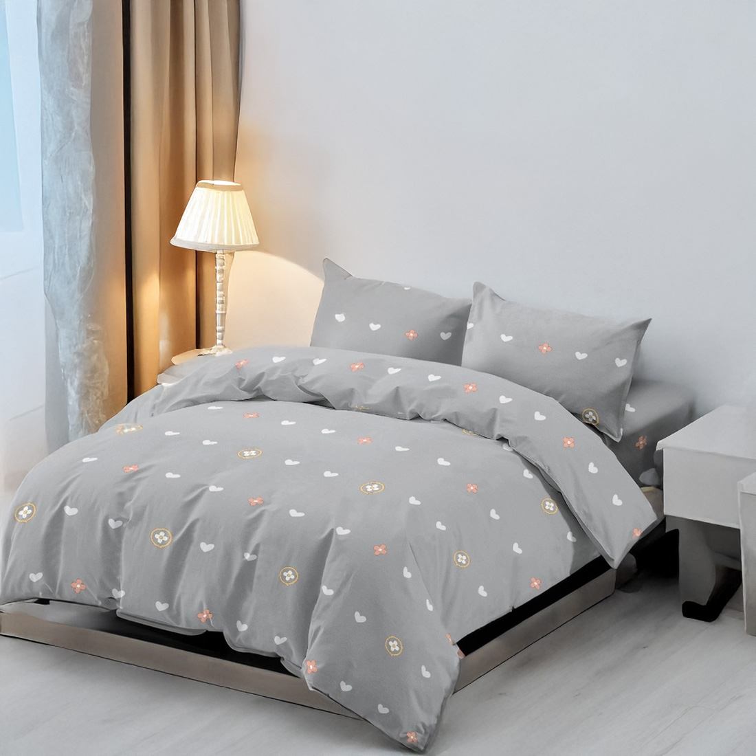 Panda Home Juego Funda Nórdico Cama para cama 90, 105,135,150,180cm para edredón 3 o 4 Pieza,Poliéster 100% Microfibrar, Funda nórtica sábana Bajera con Funda de Almohada