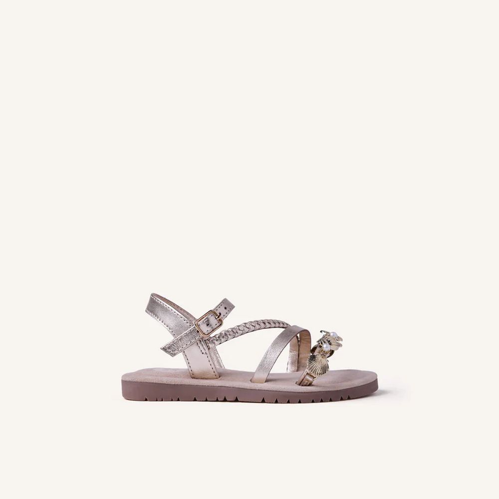 Sandalias Gioseppo Piel Brillo Y Abalorios Erdut