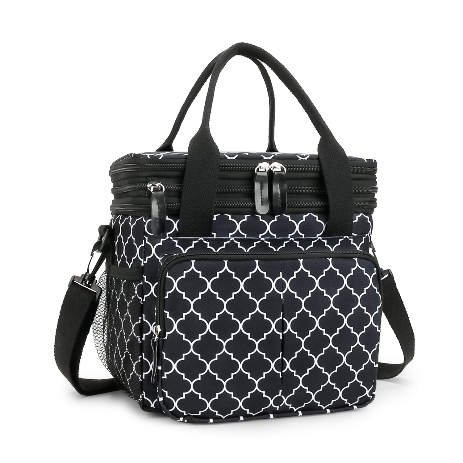 Bolsa de almuerzo para mujeres y hombres, lonchera expandible de doble cubierta, bolsas de almuerzo grandes, a prueba de fugas, aisladas, reutilizable, bolsa enfriadora de almuerzo