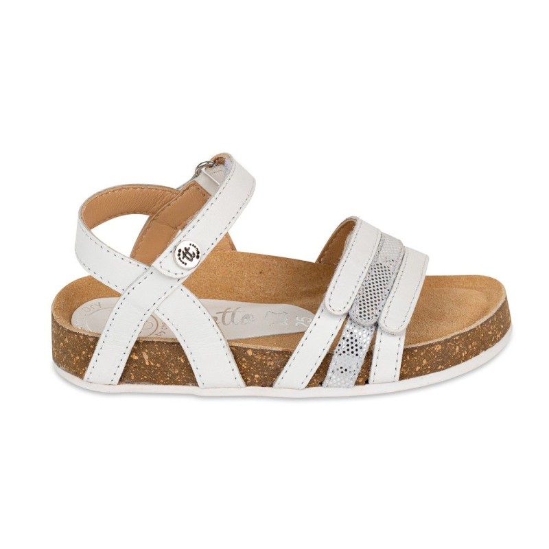 Sandalia Bios Piel  Cabra. Velcro/Tiras