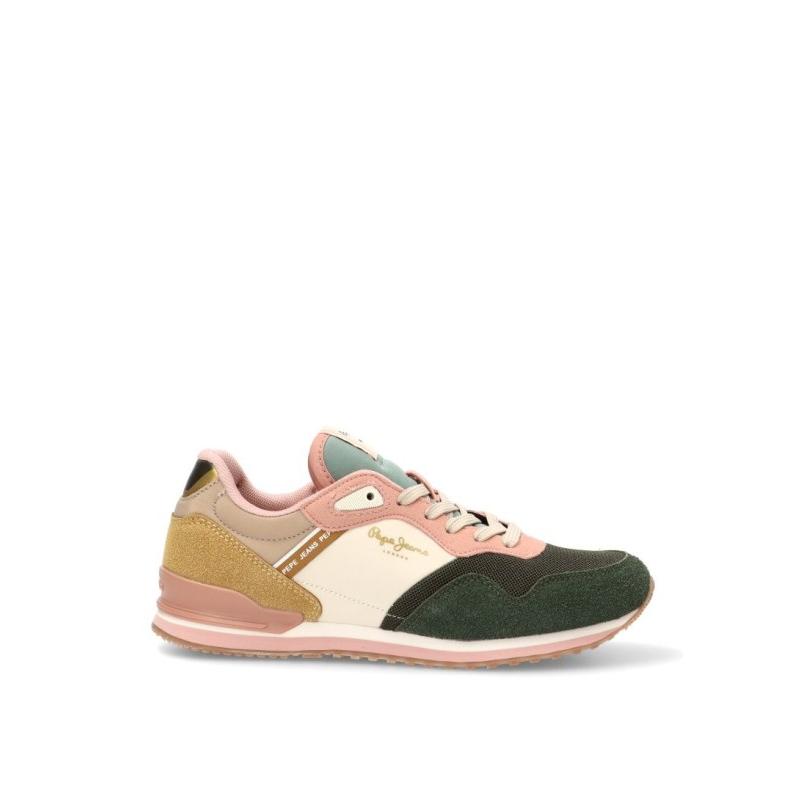 Zapatillas Casual Pepe Jeans - Mujer - Suela Plana - Modelo Pgs400007 - Color Kakhi