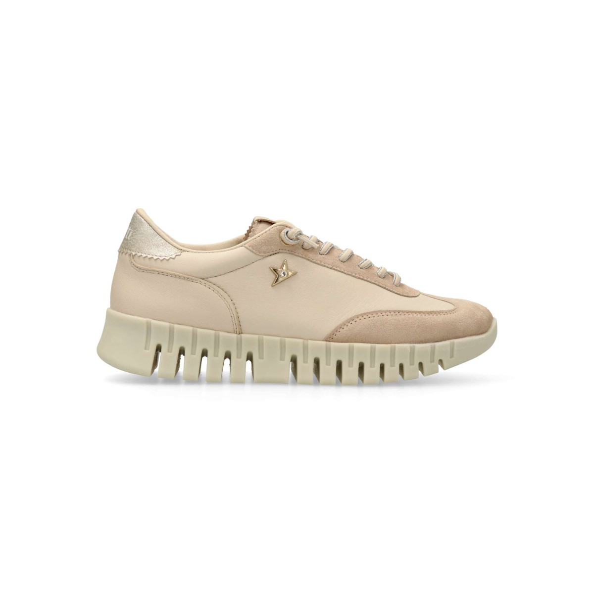 Cetti - Zapatillas deportivas CETTI con diseño vintage-retro para mujer, fabricadas en piel natural, cierre elástico y plantilla acolchada extraíble