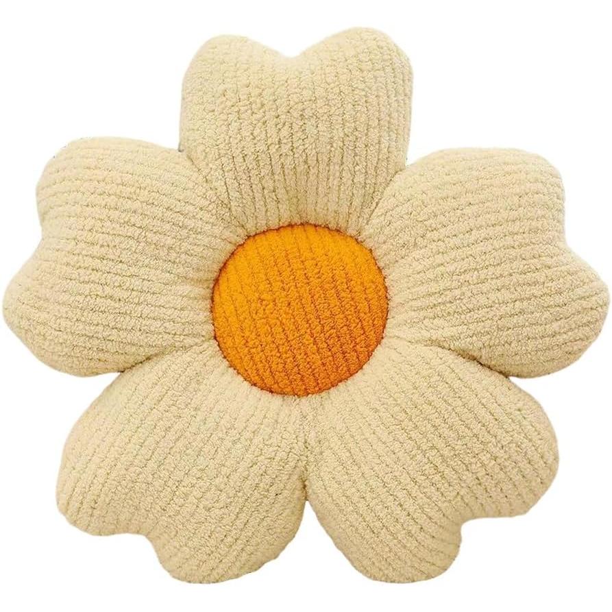 EasySpeed Cojin Flor Forma Margarita 50 cm, 2 Unidades, Almohada de Suelo, Cojines Decorativos Flor, Almohadilla, Silla, Sofa