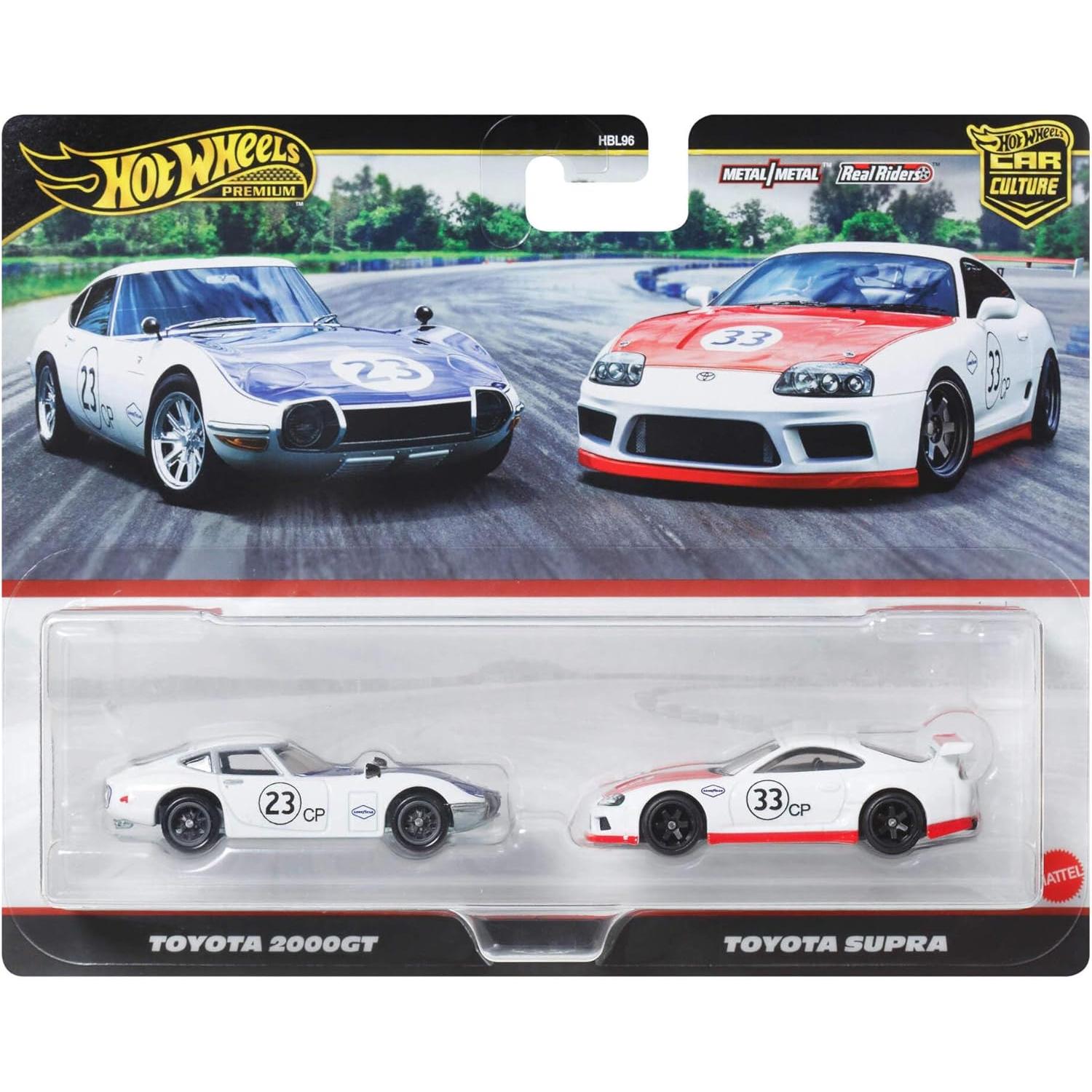 Hot Wheels Premium pack 2 - pack duo - Toyota 2000GT  y Toyota Supra