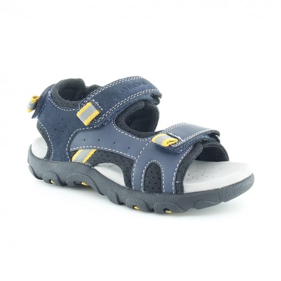 Sandalias de niño Strada Azul-Amarillo. Geox IGEO21E16