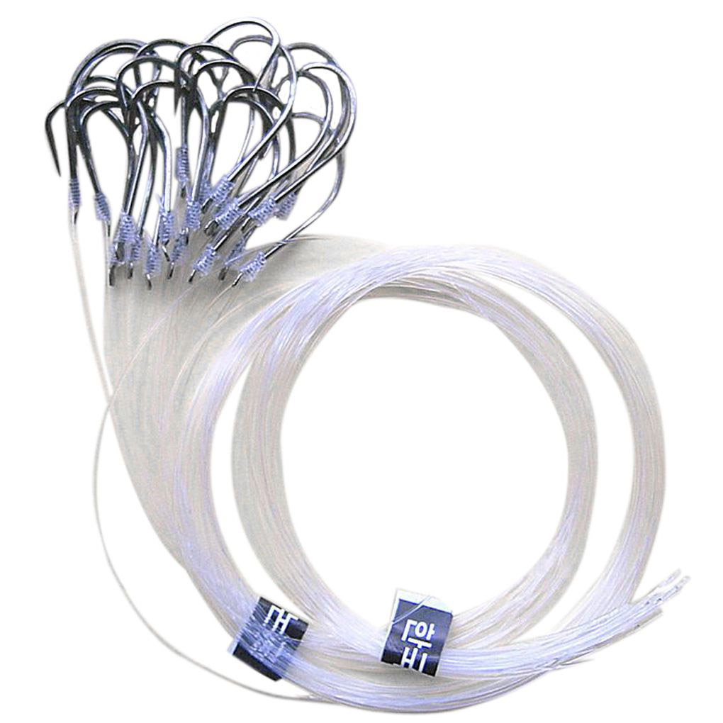 TK Anzuelos De Carbo De Acero Para Pesca 20/26pcs Juego De Anzuelos Con Cabeza De Guía Línea Atada Accesorios Para Pesca En El Mar