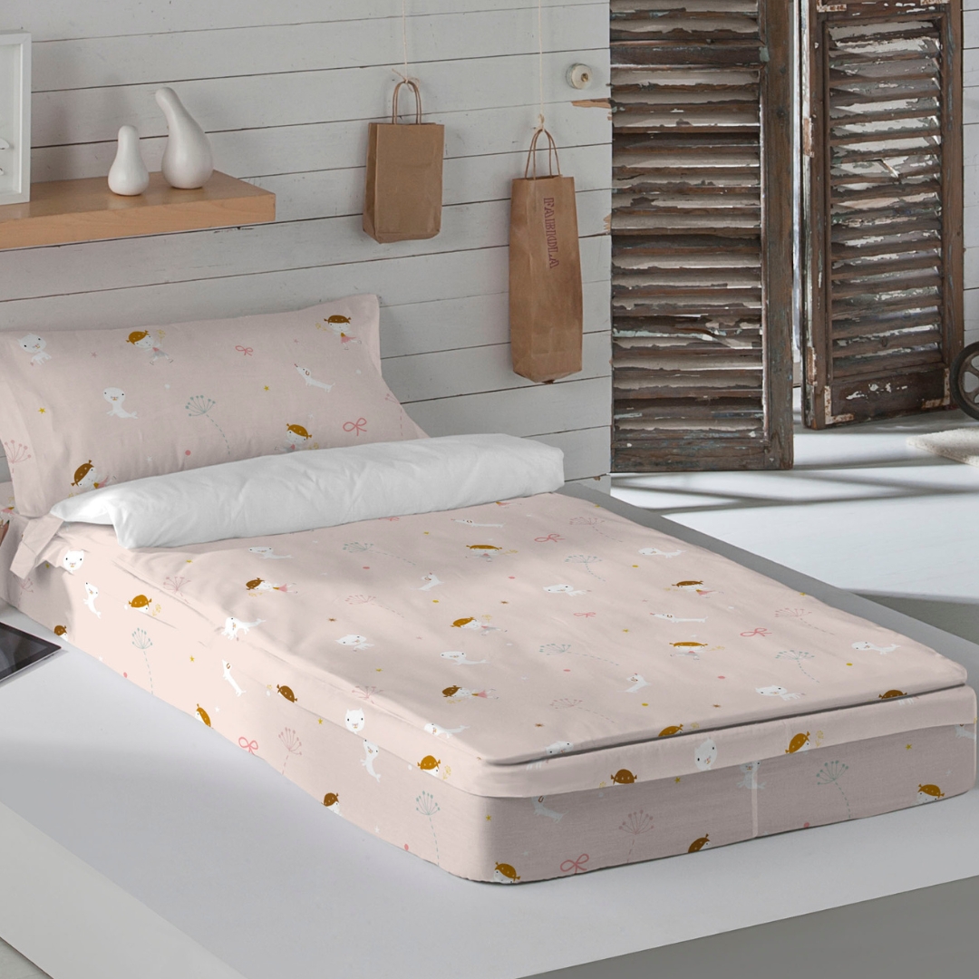 HACIENDO EL INDIO - Saco Nórdico Infantil Estampado 100% Algodón - Con o Sin Relleno - Cierre con Cremallera y Fuelle para Camas Nido y Literas - 21 Modelos Disponibles - Cama 105 - Fabricado en España