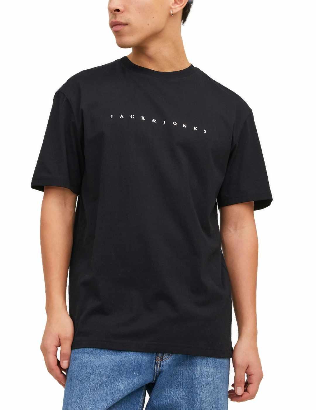 Camiseta Jack&Jones Star negra de manga corta para hombre