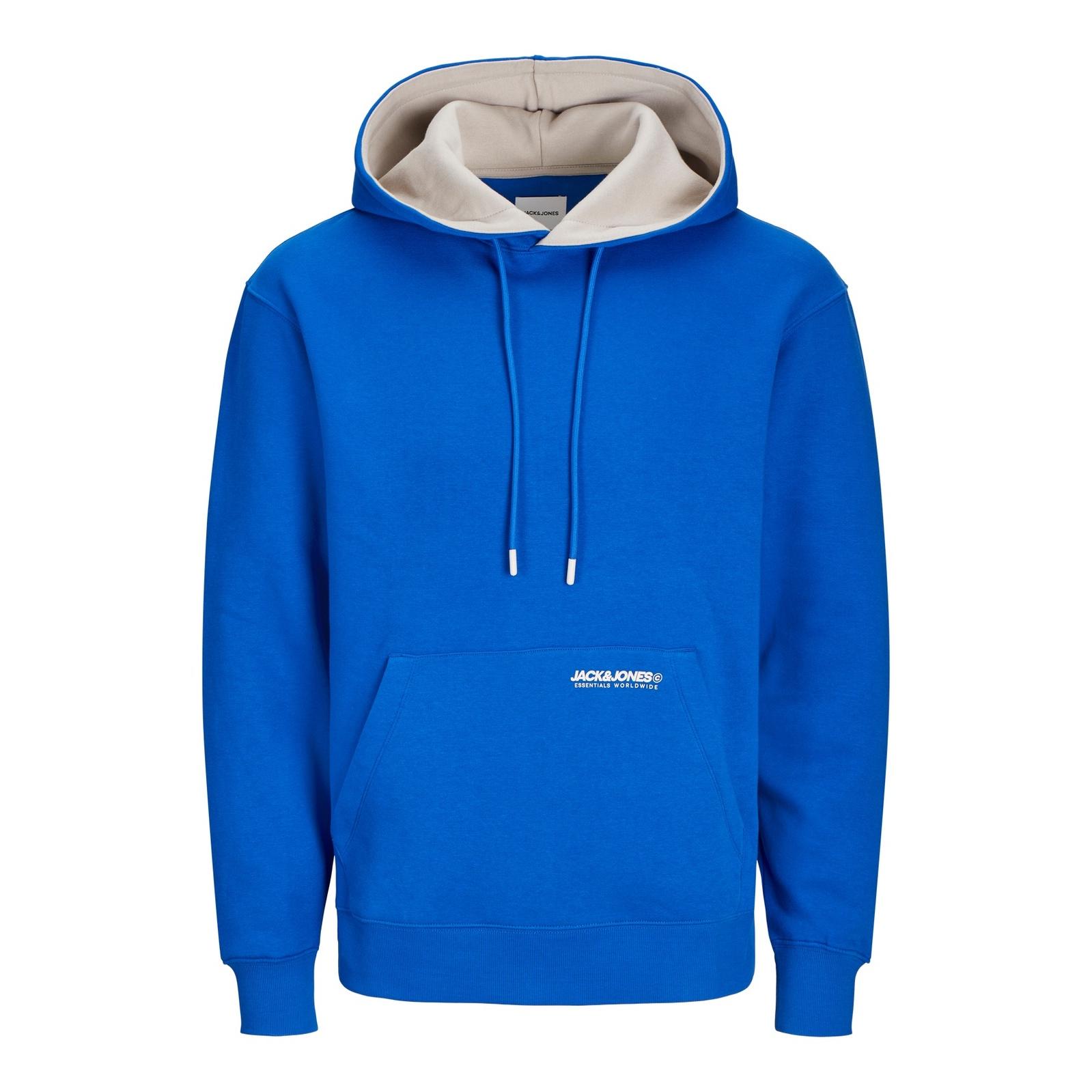 Jack & Jones Hombre Sudadera con Capucha Mod JJELOGO SWEAT HOOD Bolsillo Canguro Suave y Cálida Otoño Invierno 12256534