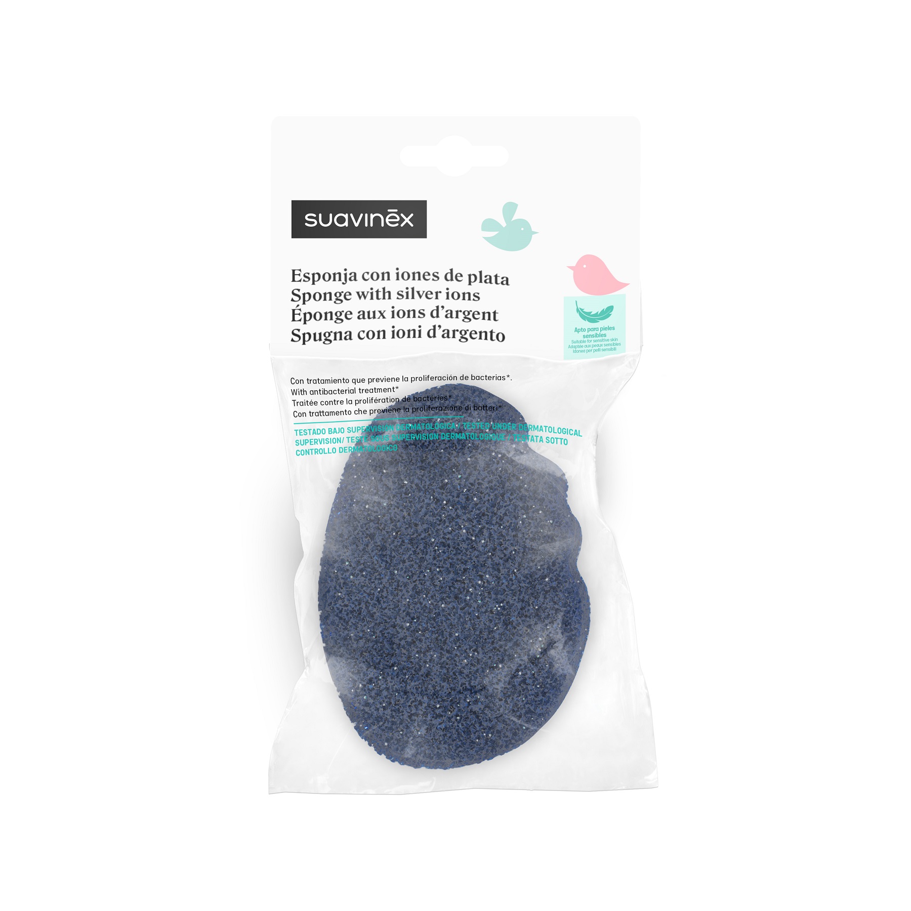ESPONJA BAÑO INFANTIL SUAVINEX HIGIENICA PERFUMADA 1 UNIDAD