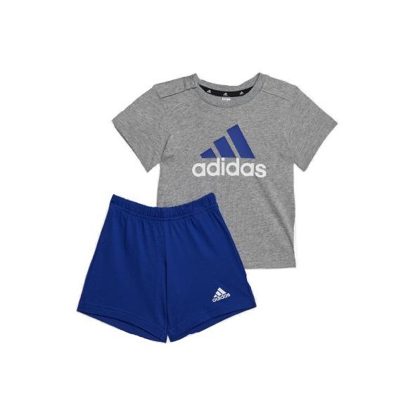 ADIDAS I BL CO T SET CONJUNTO BB GRIS/AZUL