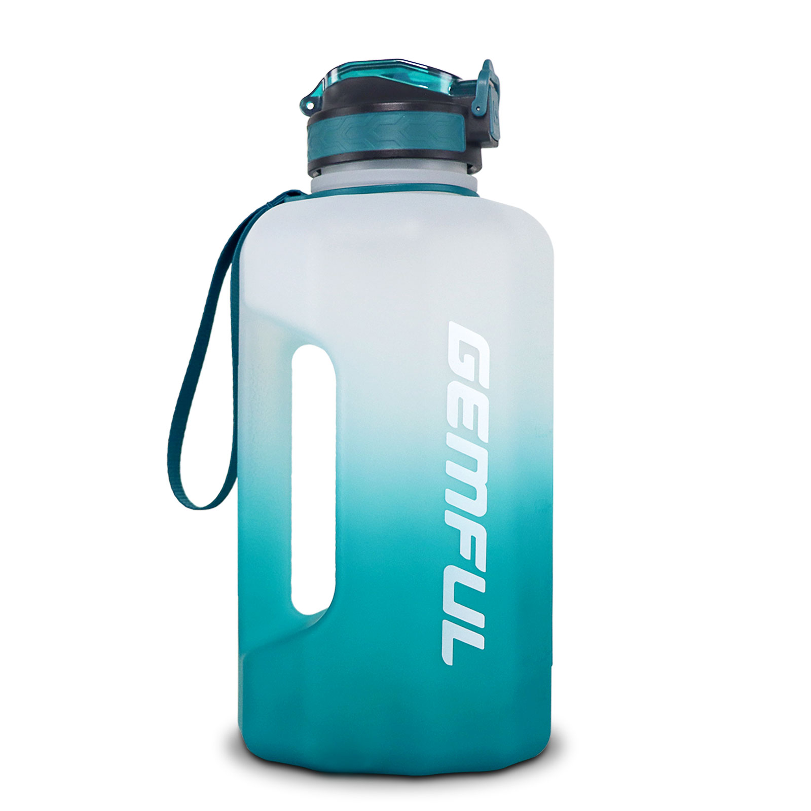 TK Botella De Agua Deportiva De 2.2 Litrillos Con Tapa Y Mangos a Prueba De Fugas Y BPA Libre Reutilizable Para Adultos