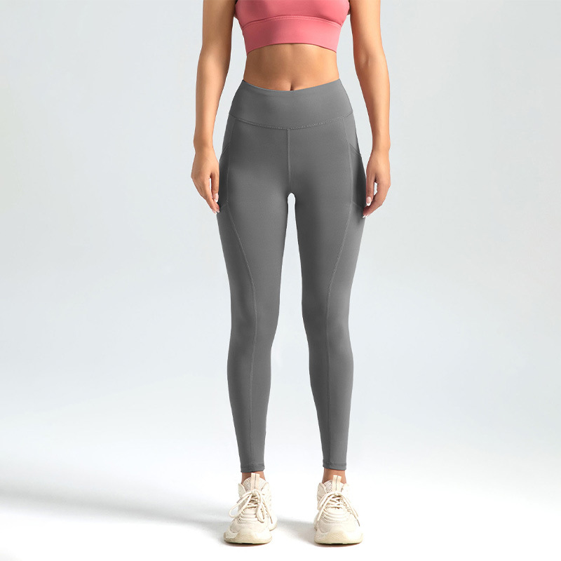 TK Pantalones deportivos y de fitness, pantalones color melalgodón, Mallas elásticaspara Correr, Elevación de cadera, High Belt, control del medio ambiente, pantalones de yoga