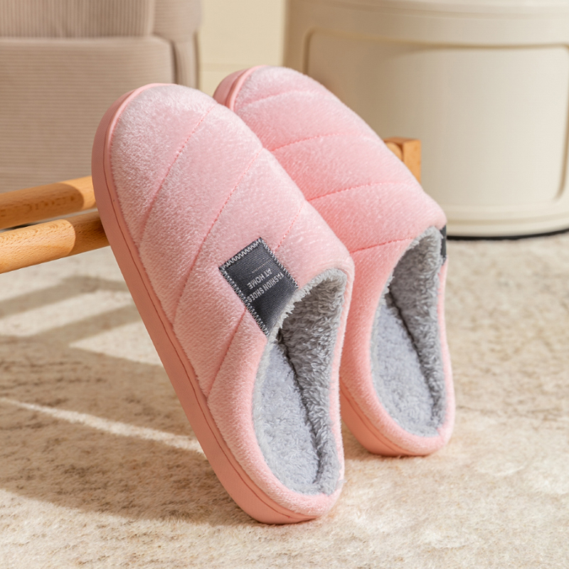 TK Zapatillas De Casa Para Hombre Antideslizantes Y Calientes Con Pelo Fluffy Suela Resistente Al Desgaste Uso Interior Otoño E Invierno